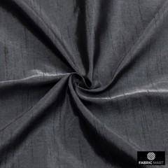 Charcoal Gray Faux Silk Fabric By The Yard, 42 inches width Gray Silk Fabric