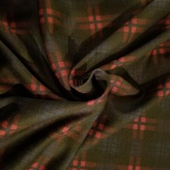 Rich Dark Plaid Ponte Knit – Beautiful for Dresses, Jackets, and More!