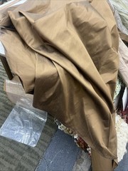 100% Silk Dupioni Fabric 54” Wide Sold By The Yard #304 brown