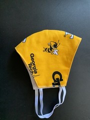 Georgia Tech Yellow Jackets Face Mask Triple Layer Cloth GT Football
