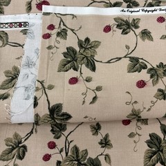 Vintage Fabric Raymond Waites Mill Creek Village Brooks By Berry Vine 2.75 Yards