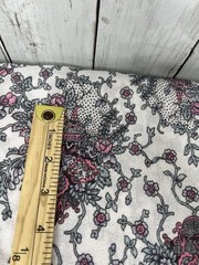 Fabric Polyester Knit Floral Vine 2 Yard 58″ Wide Silky Unbranded Stretch Washed