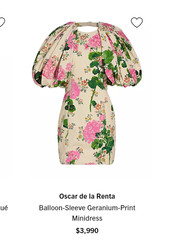 Authentic and rare Oscar de la Renta luxury dress Fabric. Made in Italy
