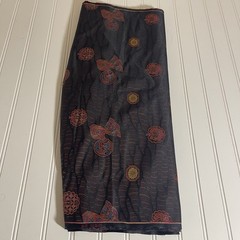 SILK Black-Purple, FABRIC 6 Yard x 22 Inches Wide or 216 Inches x 22 Wide