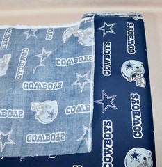 Dallas Cowboys ~ Large Logo Pattern NFL Cotton Fabric 1/4 Yard 9” X 56” New