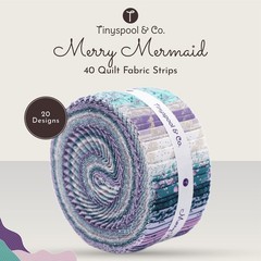 Tinyspool & Co.’s Twirlie Roll 40 Precut Quilting Fabric Strips for Quilting …