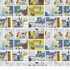 Camelot Fabrics Disney’s Pinocchio Comic Multi Cotton Fabric by the Yard