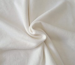 Hemp Organic Cotton French Terry Knit Fabric by Yard Off White PFD 350GSM 7/24