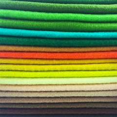 Durable 1.4mm Thick Felt Fabric Sheets – 42 Assorted Colors for Crafters