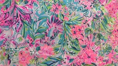 Lilly Pulitzer Cotton Poplin Fabric Multi Lillys Favorite Things 36″ x 57″
