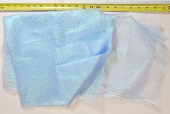 4 lbs Fabric Remnant Tulle Polyester Lining Mesh Sheer Faux Taffeta Stripe White