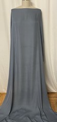 100% French Silk Georgette Slate Blue Muted Steel Grey Fabric 2.5Yards 45″ Wide