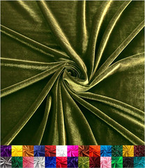 | Stretch Velvet Fabric | Luxury & Soft | Velvet Fabric | 60″ Wide Roll | 10% Sp