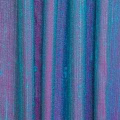 Blue & Pink Silk Dupioni Fabric by the Yard, 1 Yard Blue Silk Fabric