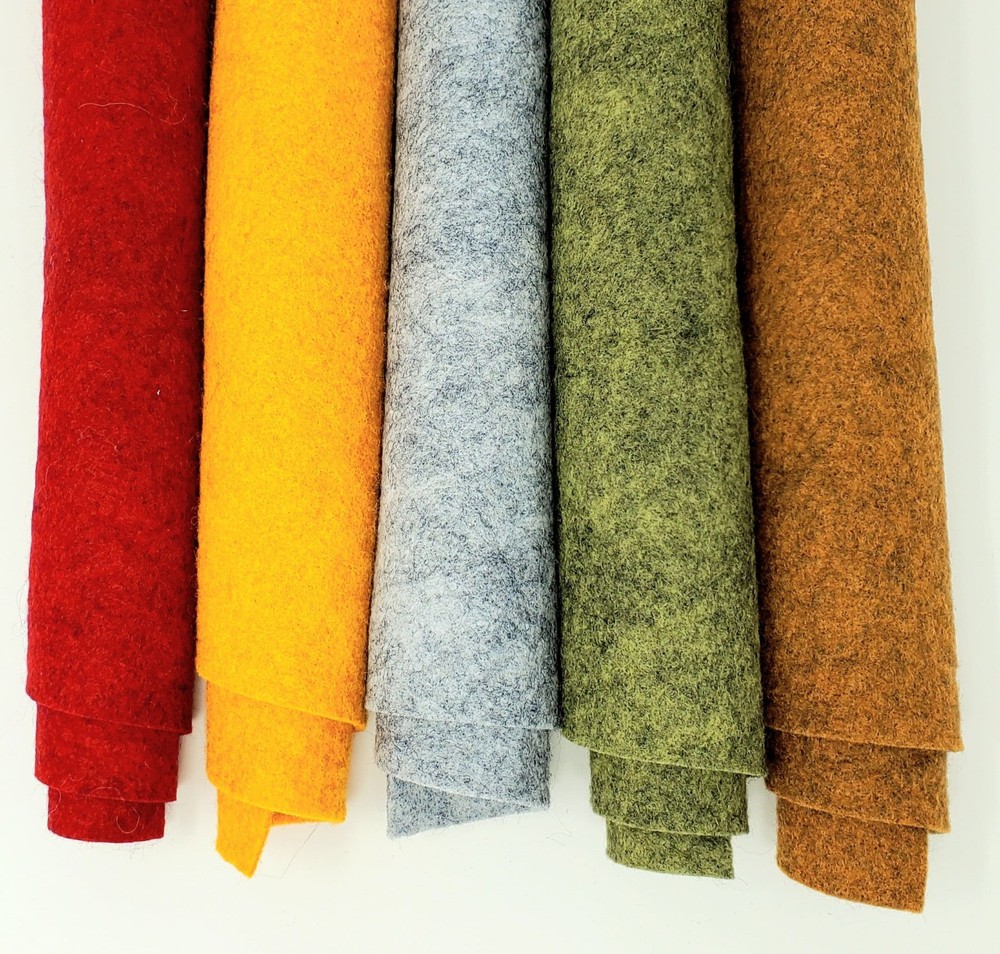 Autumn – Hand Washed Merino Wool Blend Felt 5 Sheets 9″X12″ Collection