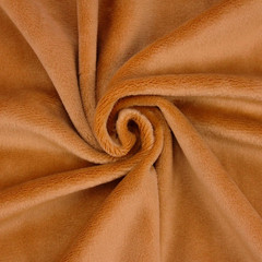 Plush Fabric | Solid Ginger Minky Fabric for Sewing | Super Soft Cuddle Material