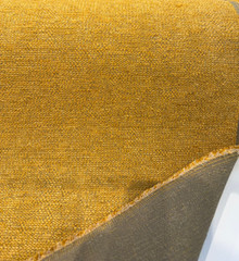 Atlas Gold Bouclé-Inspired Belgian Chenille Upholstery Fabric By The Yard