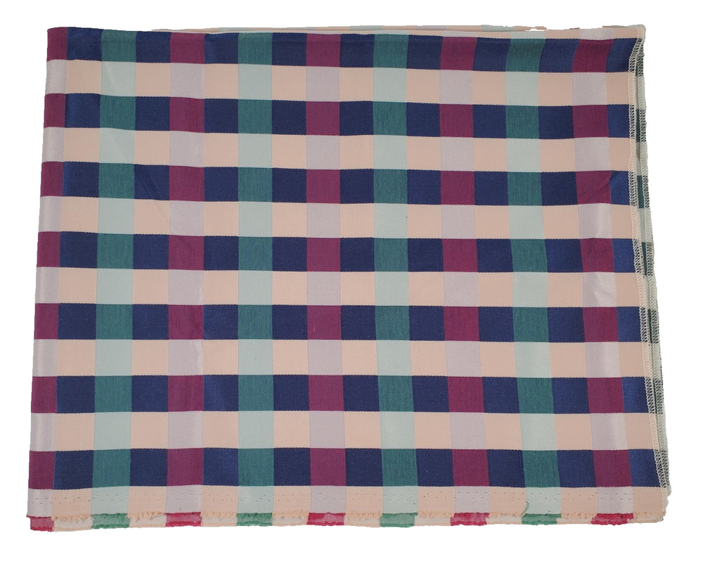 1 Yard Of Braemore Plaza Royal 60 Poly/40 Cotton 56” Wide Beautiful Fabric