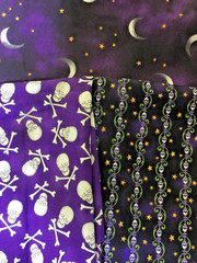 3 DIFF MOONDANCE PRINTS IN purple 6 1/2 YDS 100% COTTON by perry white studios