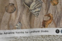 By 1/2 Yd, Sea-Creatures on Brown & Tan Flannel, Lyndhurst/Adrienne Yorinks,EB43