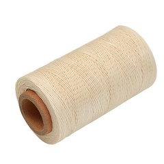 Waxed Thread 284 Yards 150D 0.8MM Leather Sewing 0.8 millimeters, Off-White