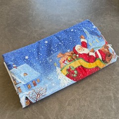 Daisy Kingdom Christmas Fabric, Twas the Night Double Border – 1.4 yd 60″ CUT