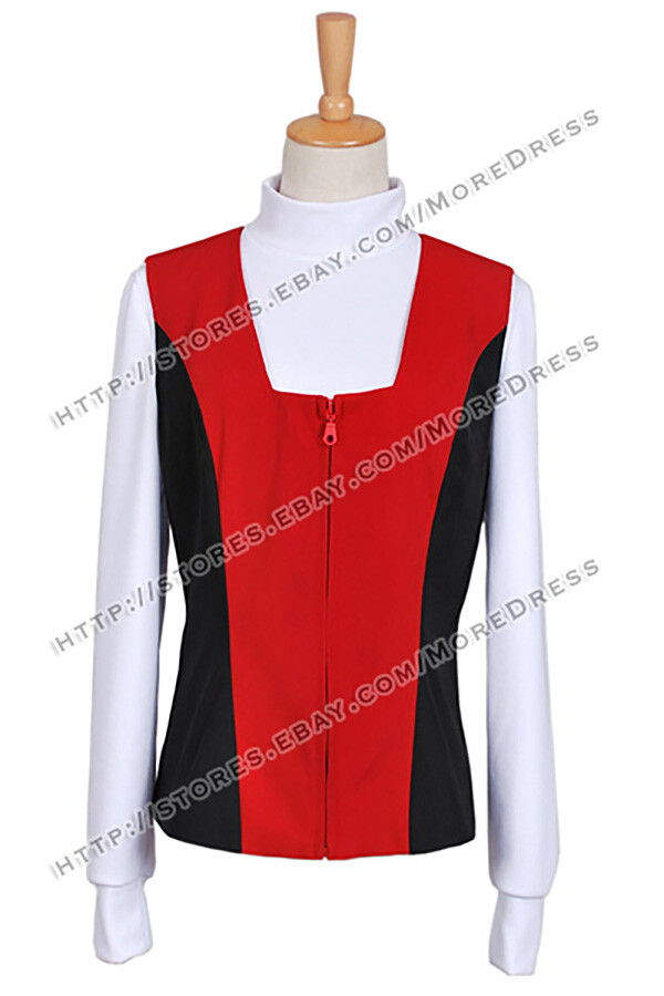 James T. Kirk Costume for Star Trek Cosplay Vest Only Red and Black Cotton