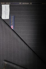 45% WOOL & 55% POLYESTER SUITING FABRIC IN UCLA BLUE MADE IN ENGLAN By the Meter