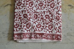 Floral Hand Block 7 Yard 100%Cotton Fabric NO TARRIF CHARGES 100%✅ZK-382