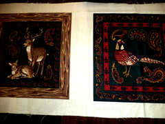 Wamsutta Fabric Animal Squares For Quilt Pillow Bear Dear Four Squares