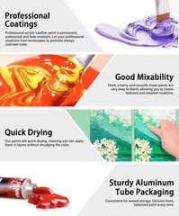 Acrylic Leather Paint For Shoe Painting 24 Colors Leather Paint For Bag & Wallet