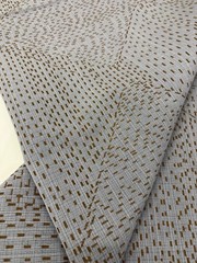 Donghia Dashed Linen Jacquard Uphol Fabric- Sashiko / Fuji 2.90 yds DG-10031.007