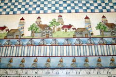 CHECKED PAST STRIPES OF HOMES FROM SSI- 100% COTTON FABRIC