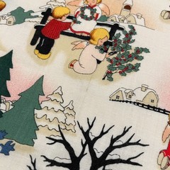 Vintage Children Blessings of the Season RJR Fabrics Cotton 3-FAT QUARTERS 18×21