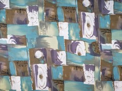 NEW VTG Dress Fabric 8+ Yards One Running Piece Old World Abstract FLAWED 60Wide