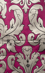 Clarke & Clarke Pink Classical Fabric Remnant 24″x24″