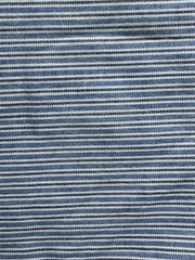 Fabric Remnant Pinstripe Oxford Gray Blue Chambray Farmhouse Work Pattern