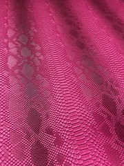 Hot Pink Snake Embossed Faux Vinyl Fabric – Colorful Snakeskin Leather Look