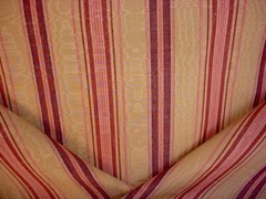 2-5/8Y GP & J Baker J0656 Meredith Gold Rosewood Moire Stripe Upholstery Fabric