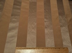 Bronze/Copper Satin 2 1/4″ Stripe 100% Silk Fabric 55″ W, By the Yard (SD-44107)