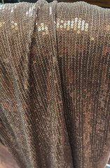 Stretch Sequin Fabric Brown 130 x 54 inches, 3.6 yards x 54 inches New Whole