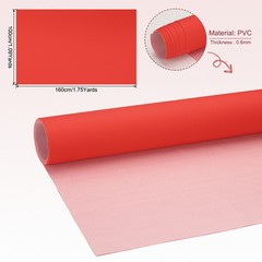 63×39.4″ Faux Leather Sheet, Red PU for Crafts