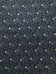 FABRIC – STARS & VINES on Navy Cotton – 1 yard – Classic Cottons 2002