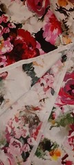 (1 yard 33″) Modern Large Flowers Nice Quality Cotton Fabric Jo Ann Fabrics