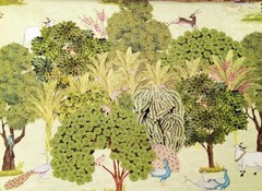 Green Pastures Cotton Fabric By The Yard, Printed Cotton Fabric, Upholstery