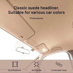 Durable Foam-Backed Beige Suede Headliner Fabric for Car & Truck – 120″ x 60″