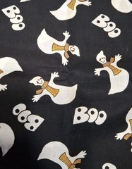 Ghosts Boo Halloween Fabric Signature Classics by Oakhurst Textiles, 52″L Cotton
