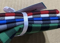 Eugene Textiles Buffalo Plaid Fat Quarter Bundle Of 5, 18” x 21” 100% Cotton New