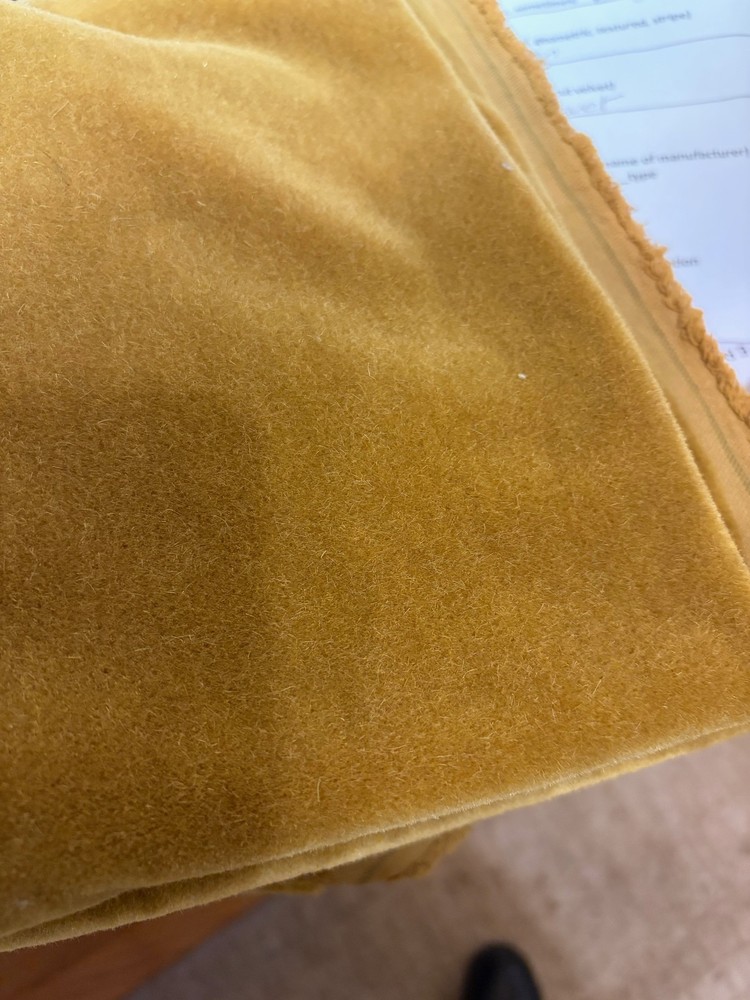 Designer Ralph Lauren – Golden Brown Color Luxe Mohair Fabric- 56.5 x 53.5