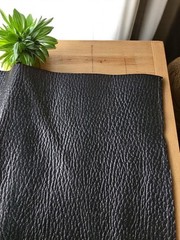 Cowhide Nappa 1.0-1.5mm Gloss Black
